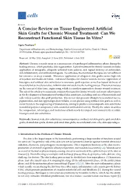 A Concise Review on Tissue Engineered Artificial Skin