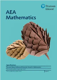 AEA Mathematics