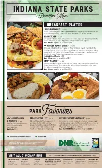 Breakfast Menu