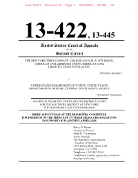 Brief of Amici Curiae Reporters Committee for Freedom Of