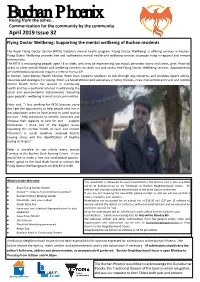 Buchan Phoenix Rising from the Ashes… Communication for the Community by the Community
