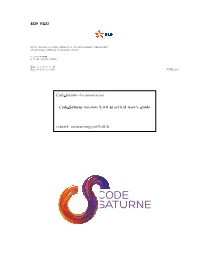 Codesaturne Practical User's Guide