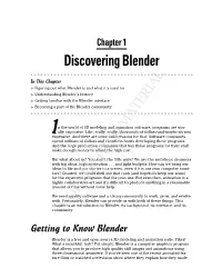 Discovering Blender