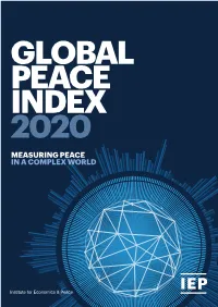 Global Peace Index 2020: Measuring Peace in a Complex World, Sydney, June 2020