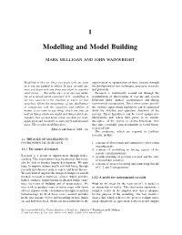 Modelling and Model Building