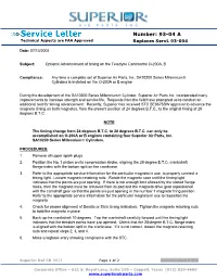 Number: 93-04 a Technical Aspects Are FAA Approved Replaces Servl 93-004