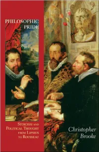 Stoicism and Political Thought from Lipsius to Rousseau
