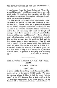 The Revised Version of the Old Testament