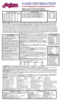 09-18-2009 Cleveland Game Notes