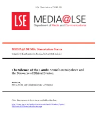 Animals in Biopolitics and the Discourse of Ethical Evasion