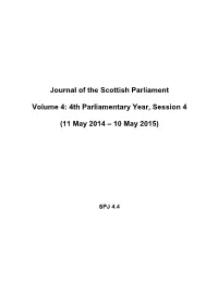 Journal of the Scottish Parliament
