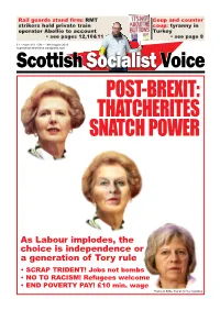 Post-Brexit: Thatcherites Snatch Power