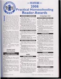 Practical Homeschooling Magazine Annual Reader Awards