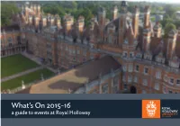 What's on 2015-16
