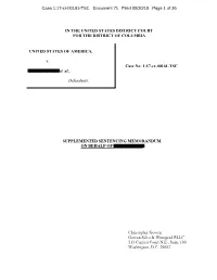 1:17-Cr-00161-TSC SUPPLEMENTED