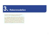 3. Rekenmodellen