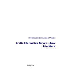DFO Grey Literature Review Report