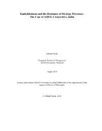 Embeddedness and the Dynamics of Strategy Processes: the Case of AMUL Cooperative, India