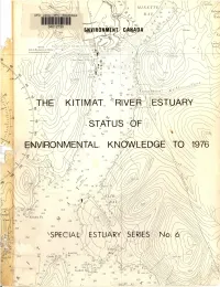 The Kitimat River Estuary Status of Environmental Knowledge To