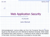 Web Application Security
