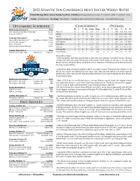 A-Sun Weekly Notes
