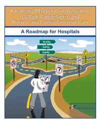 And Family-Centered Care: a Roadmap for Hospitals