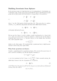 Building Invariants from Spinors