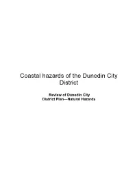 Coastal Hazards of the Dunedin City District