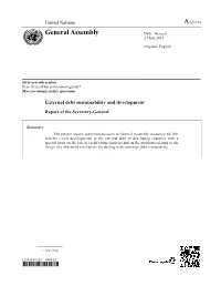 External Debt Sustainability and Development Report of The