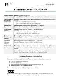 Learning Aid-Common Commas