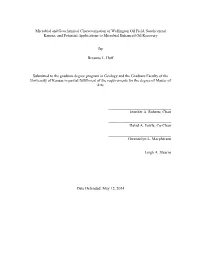Microbial and Geochemical Characterization of Wellington Oil Field, Southcentral Kansas, and Potential Applications to Microbial Enhanced Oil Recovery