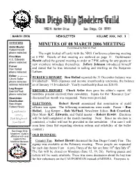 Minutes of 08 March 2006 Meeting