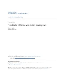 The Battle of Good and Evil in Shakespeare