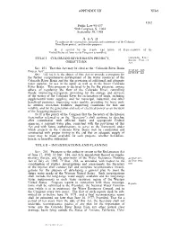 The Colorado River Basin Project Act of 1968