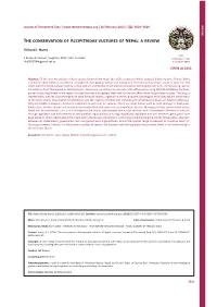 The Conservation of Accipitridae Vultures of Nepal: a Review