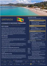 GRENADA OPTION 1 National Transformation Fund (NTF) Contribution Main Applicant: USD 150,000