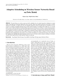 MRF), Potts Model, Wireless Sensor Networks (Wsns