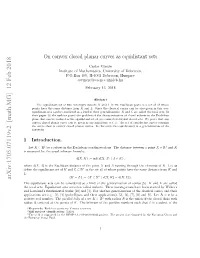 On Convex Closed Planar Curves As Equidistant Sets
