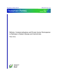 Privatizing British Railways