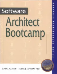 Software Architect Bootcamp Raphael Malveau Thomas J