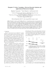 Synthesis and Applications in Fluorescence Imaging