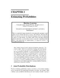 CHAPTER 2 Estimating Probabilities