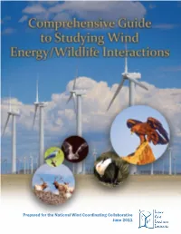 Comprehensive Guide to Studying Wind Energy/Wildlife Interactions