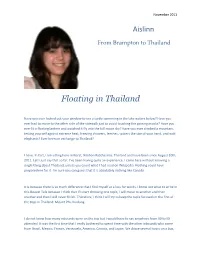Floating in Thailand