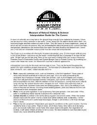 Museum of Natural History & Science Interpretation Guide for the Cavern