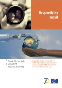 Responsibility and AI: a Study of the Implications of Advanced Digital Technologies