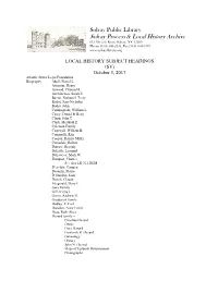 Solvay Process & Local History Archive
