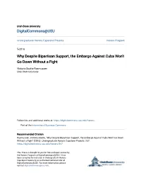 Why Despite Bipartisan Support, the Embargo Against Cuba Won't Go Down Without a Fight