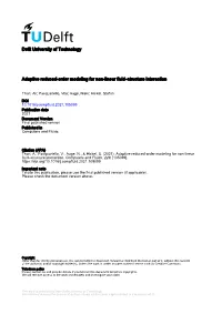 Adaptive Reduced-Order Modeling for Non-Linear Fluid–Structure Interaction
