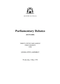 Assembly Wednesday, 6 May 1998